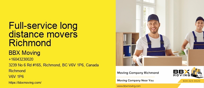 Full-service long distance movers Richmond