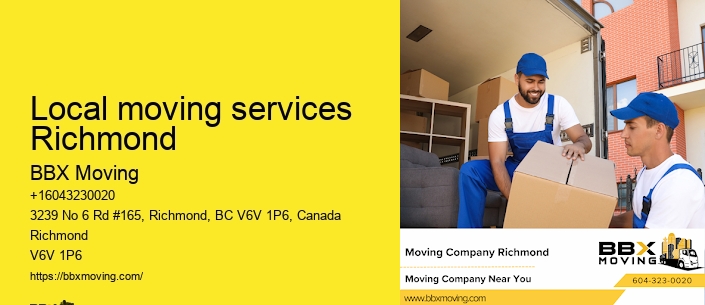 Local moving services Richmond