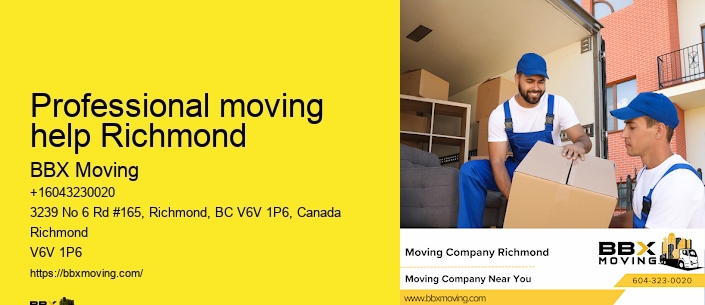 Professional moving help Richmond