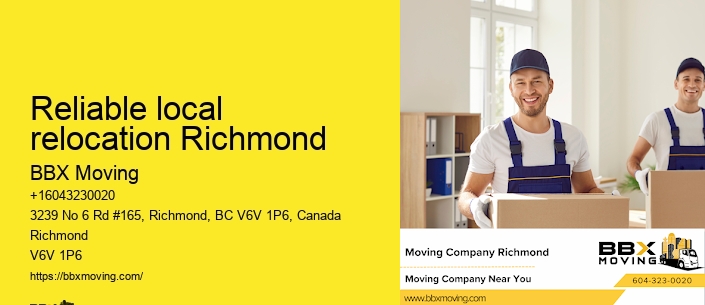 Reliable local relocation Richmond