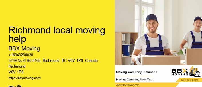 Richmond local moving help