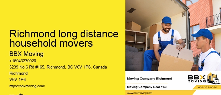 Richmond long distance household movers