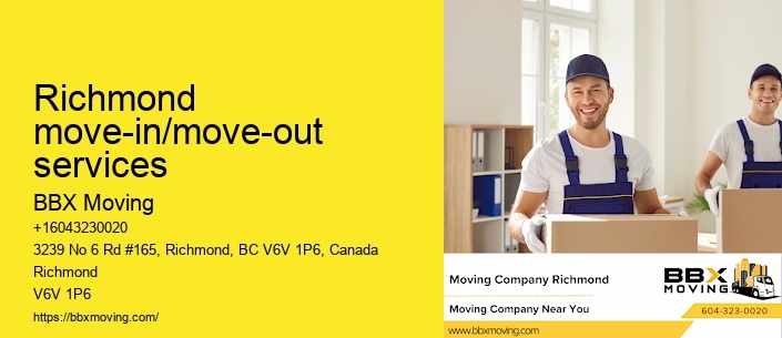 Richmond move-in/move-out services
