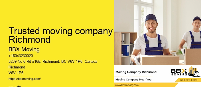 Trusted moving company Richmond