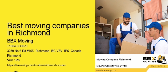 Best moving companies in Richmond