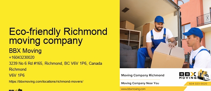 Eco-friendly Richmond moving company