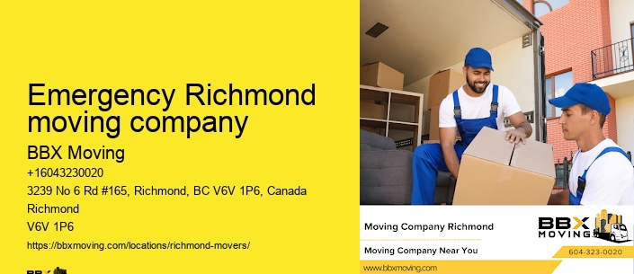 Emergency Richmond moving company