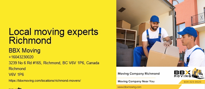 Local moving experts Richmond