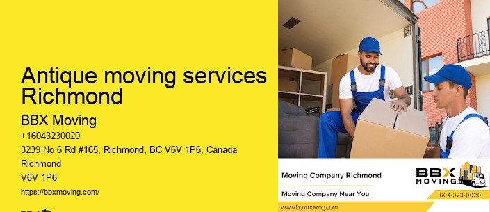 Antique moving services Richmond