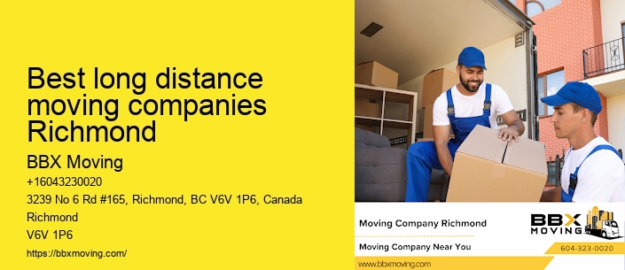 Best long distance moving companies Richmond