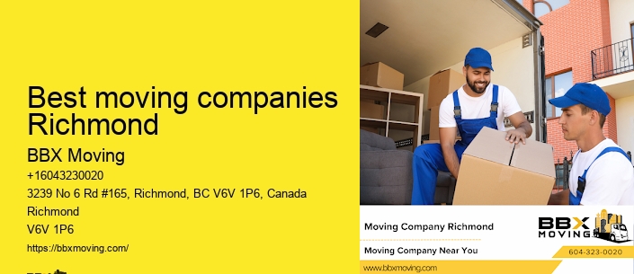 Best moving companies Richmond
