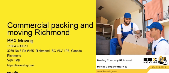 Commercial packing and moving Richmond