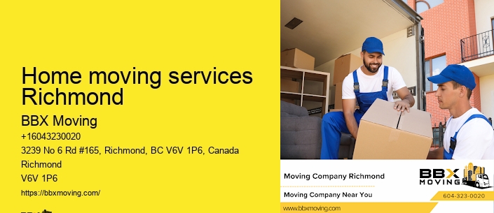 Home moving services Richmond