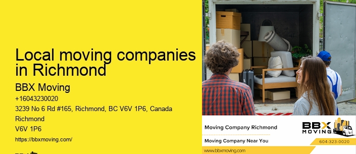 Local moving companies in Richmond