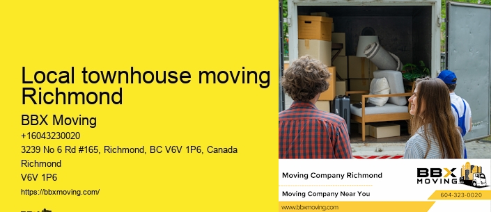Local townhouse moving Richmond