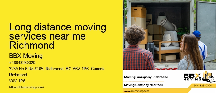 Long distance moving services near me Richmond