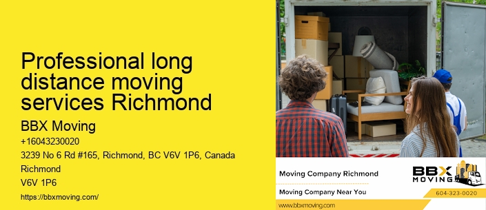 Professional long distance moving services Richmond