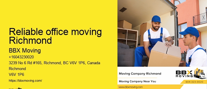 Reliable office moving Richmond