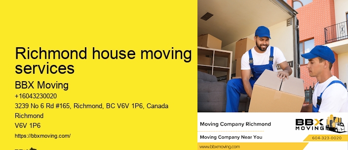 Richmond house moving services