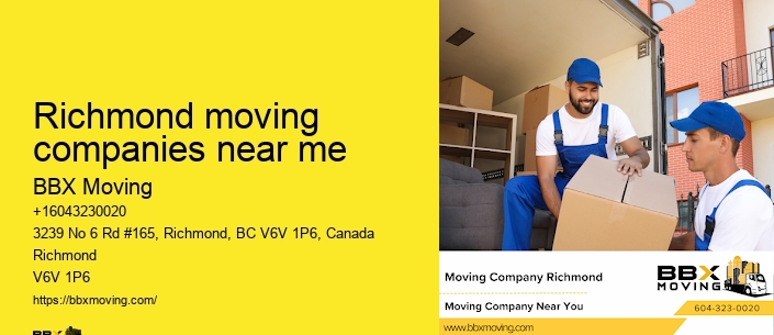 Richmond moving companies near me
