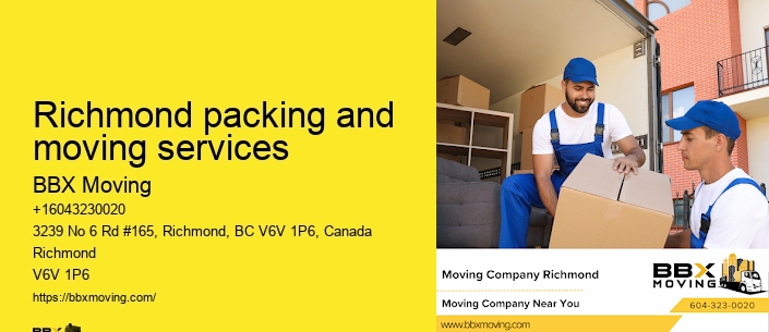 Richmond packing and moving services