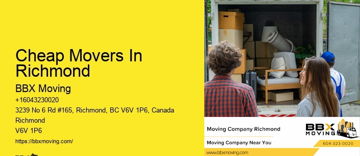 Cheap Movers In Richmond