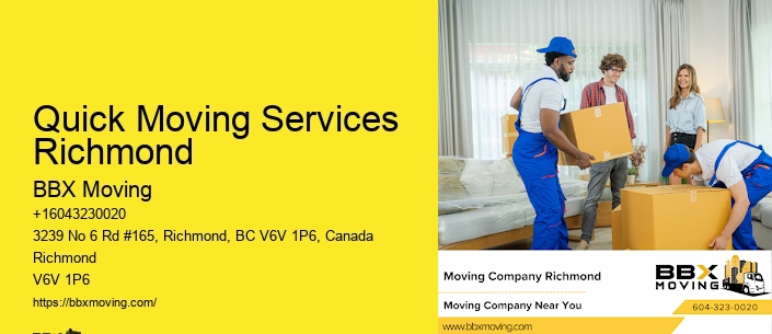 Quick Moving Services Richmond