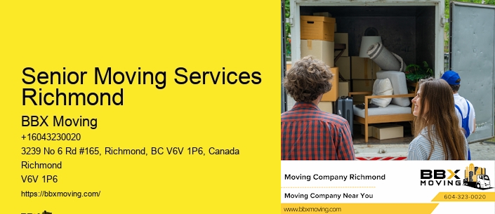 Senior Moving Services Richmond