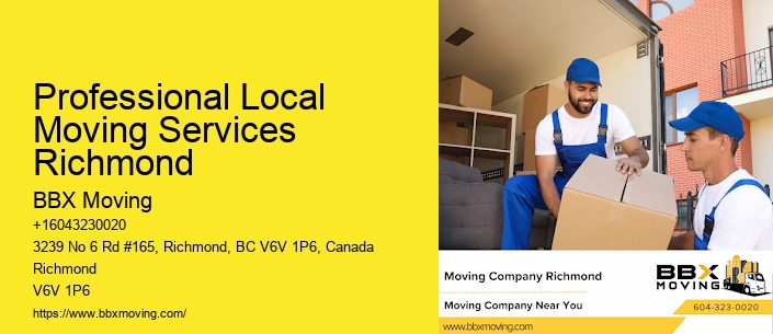 Professional Local Moving Services Richmond