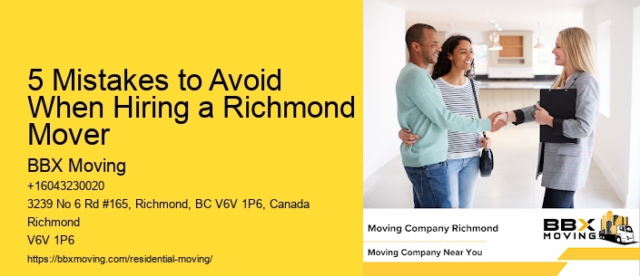 5 Mistakes to Avoid When Hiring a Richmond Mover