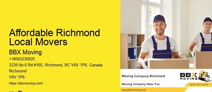 Affordable Richmond Local Movers