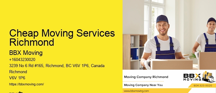 Cheap Moving Services Richmond