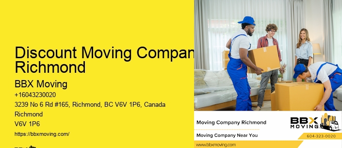 Discount Moving Company Richmond