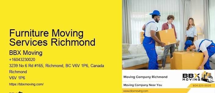 Furniture Moving Services Richmond