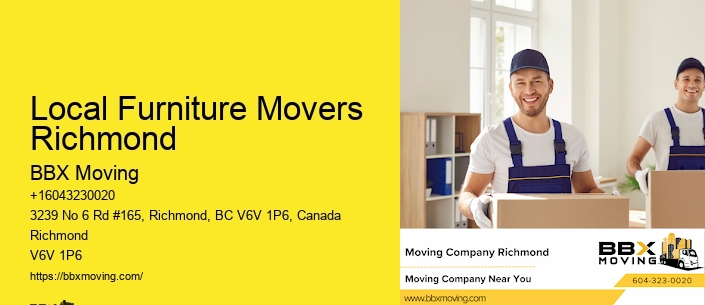Local Furniture Movers Richmond