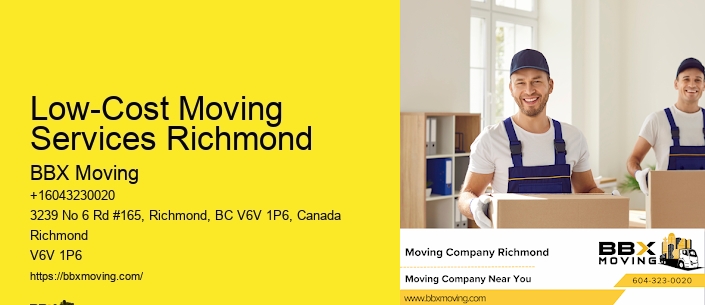 Low-Cost Moving Services Richmond
