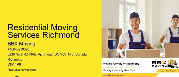 Residential Moving Services Richmond