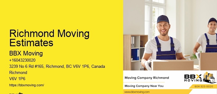 Richmond Moving Estimates