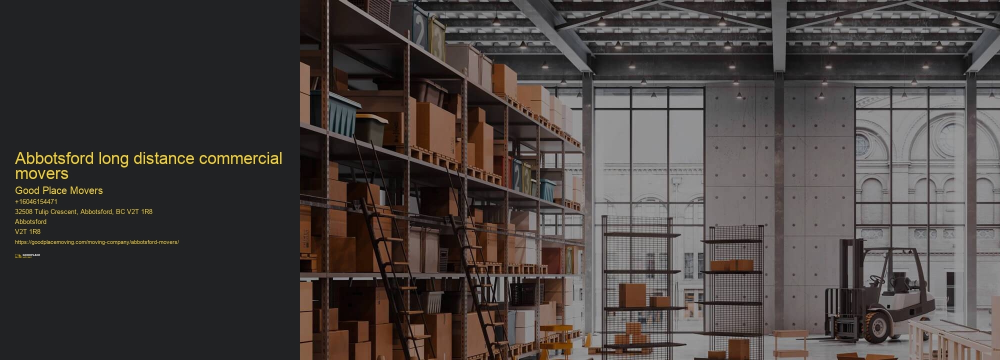 Abbotsford long distance commercial movers